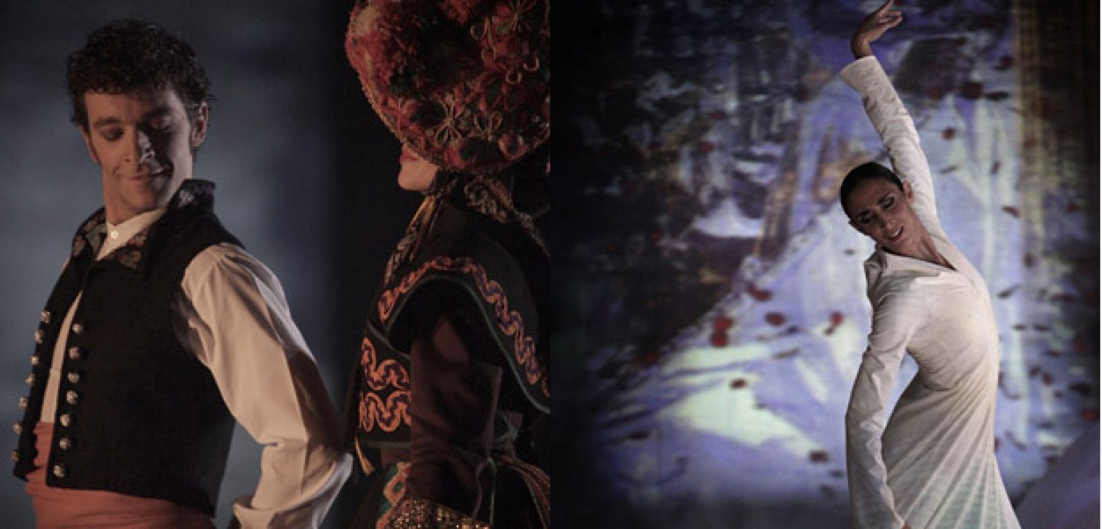 Dos imágenes del ballet Sorolla que podermos ver hasta el 30 de junio en Madrid.