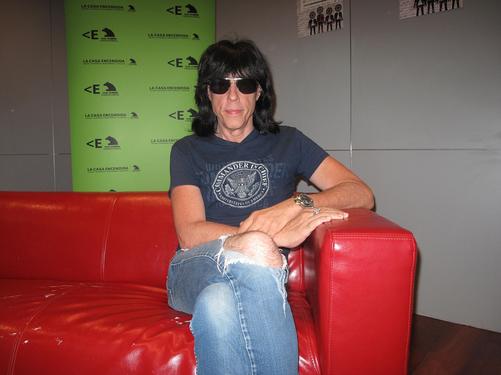 Marky Ramone, en la entrevista con RTVE.es.