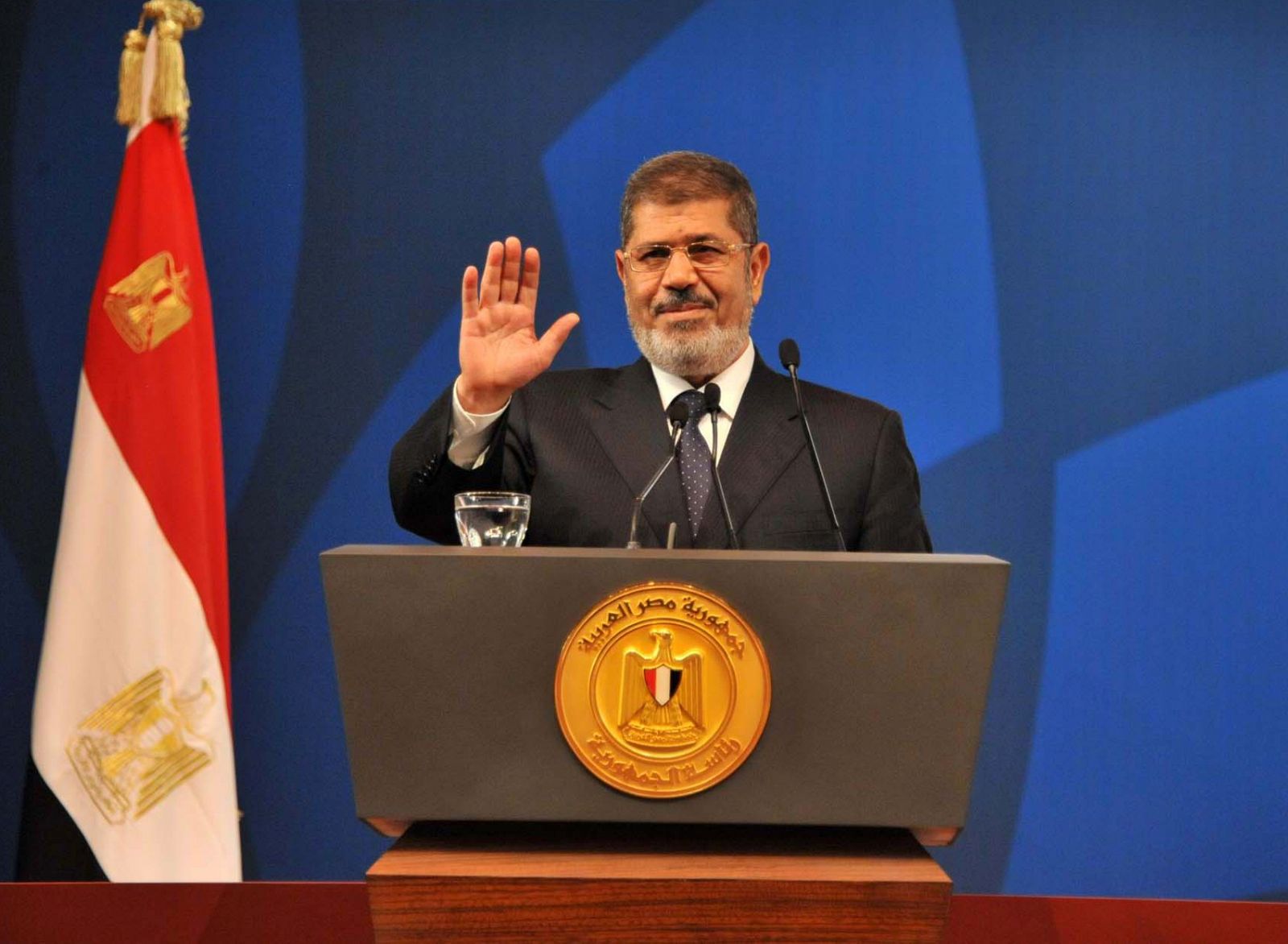 Imagen de archivo del actual presidente de Egipto, Mohamed Morsi.