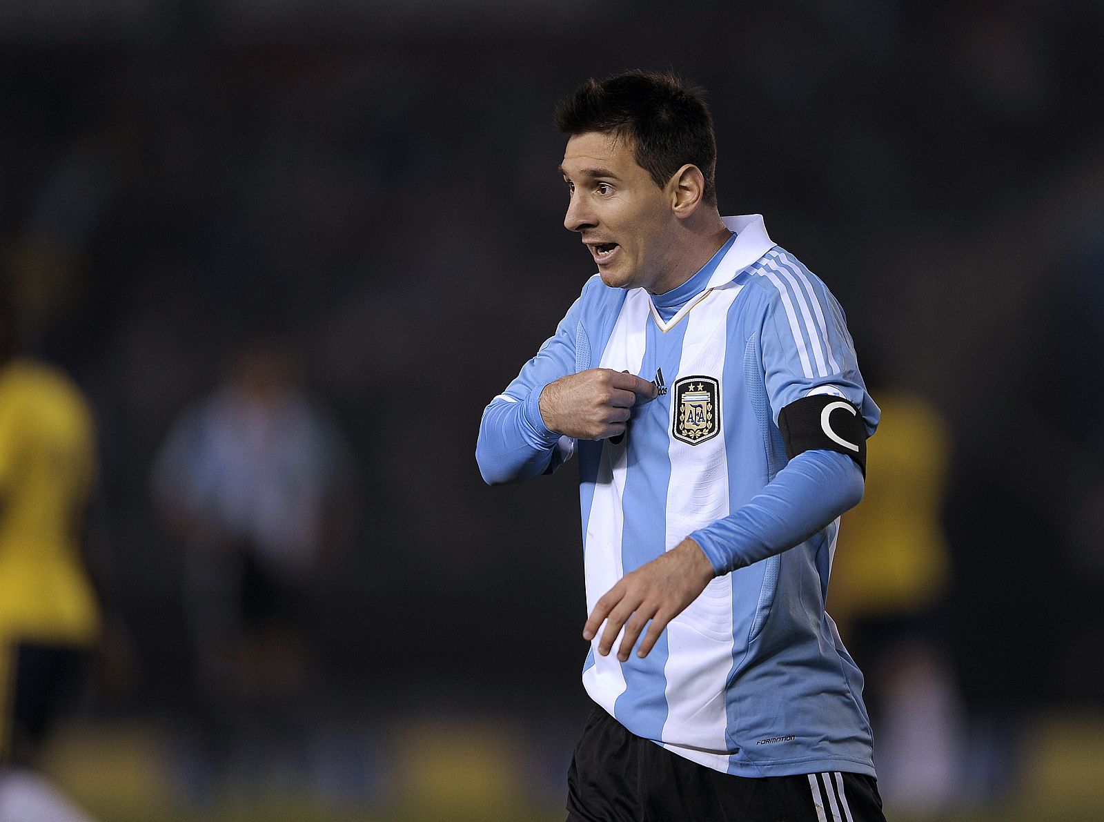 Messi, en un partido con Argentina.