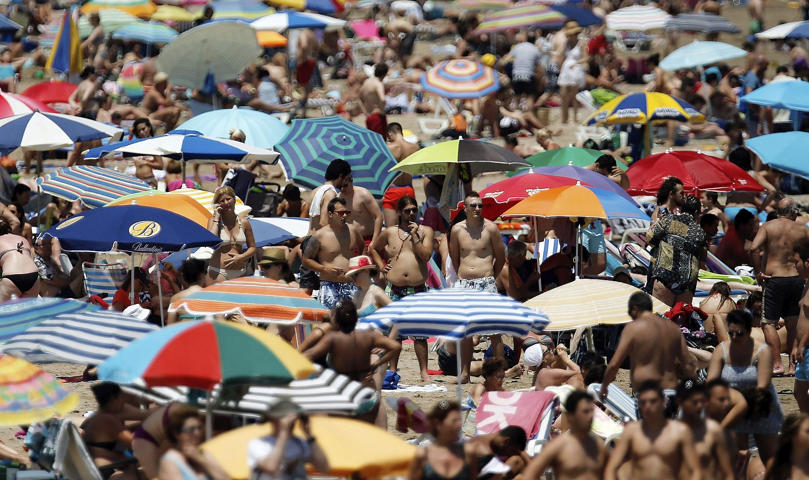 La playa de la Malvarrosa en Valencia