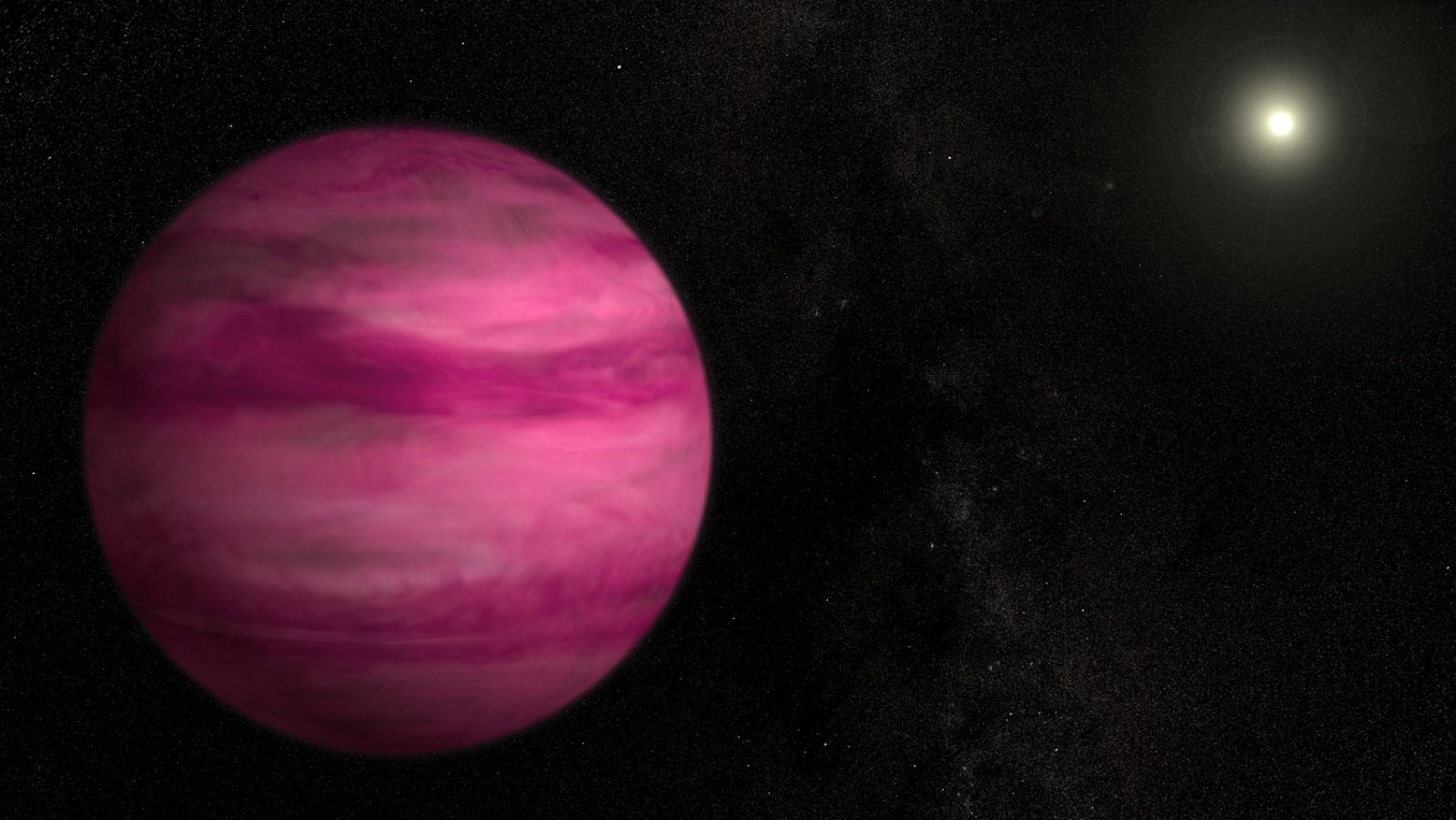 El exoplaneta magenta GJ 504b.