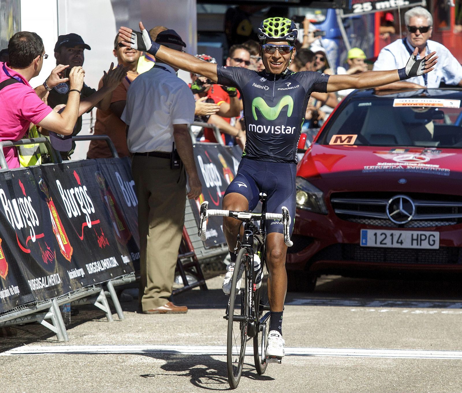 El corredor colombiano del Movistar, Nairo Quintana, se ha proclamado ganador de la Vuelta Ciclista a Burgos tras ganar la última etapa con final en las Lagunas de Neila.