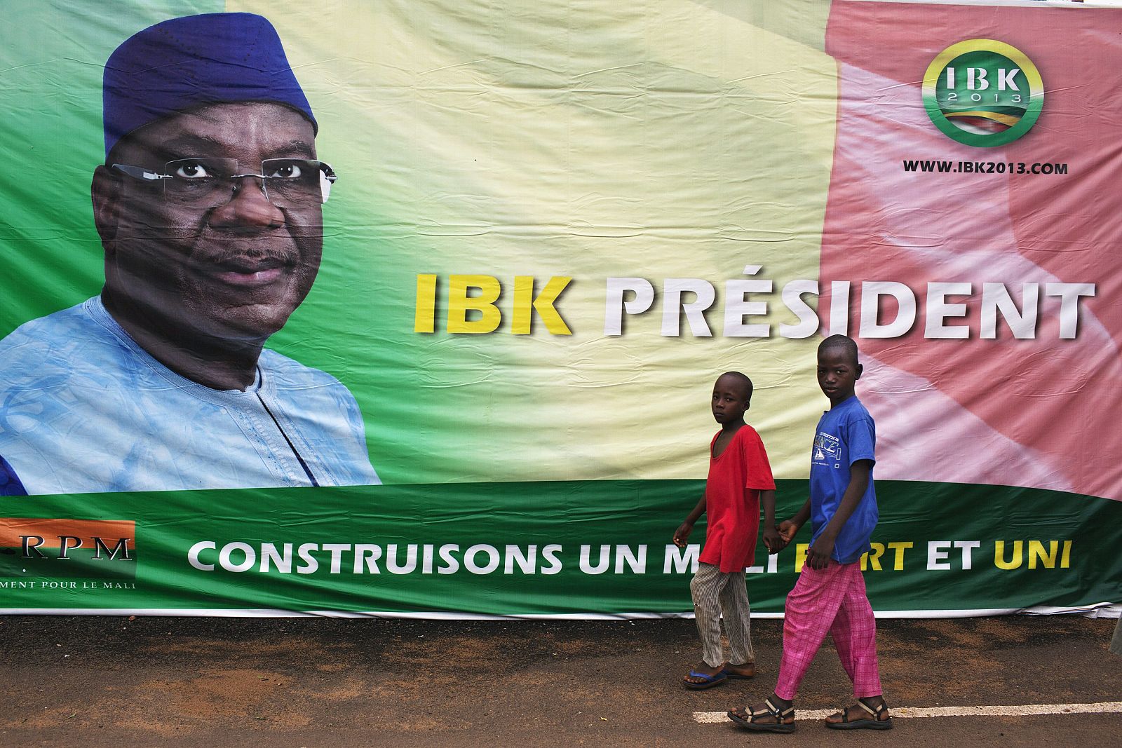 Cartel electoral de Ibrahim Boubacar Keita en Bamako, Mali