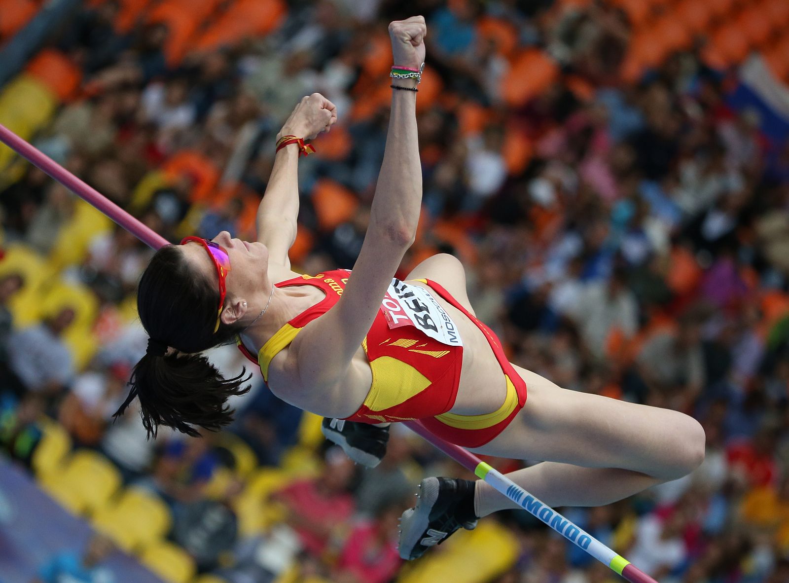 Ruth Beitia ha pasado a la final de salto de altura sin complicaciones.