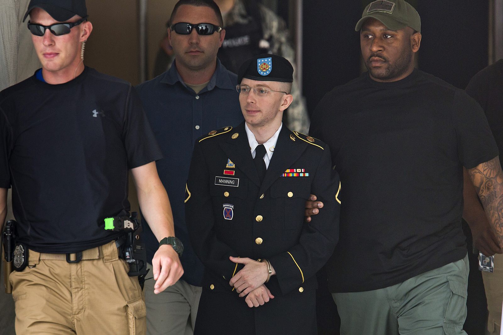Fotografía de archivo tomada el 30 de julio de 2013 del soldado estadounidense Bradley Manning.