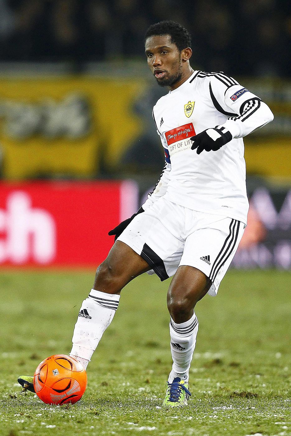 Samuel Eto'o, en un partido con el Anzhi.