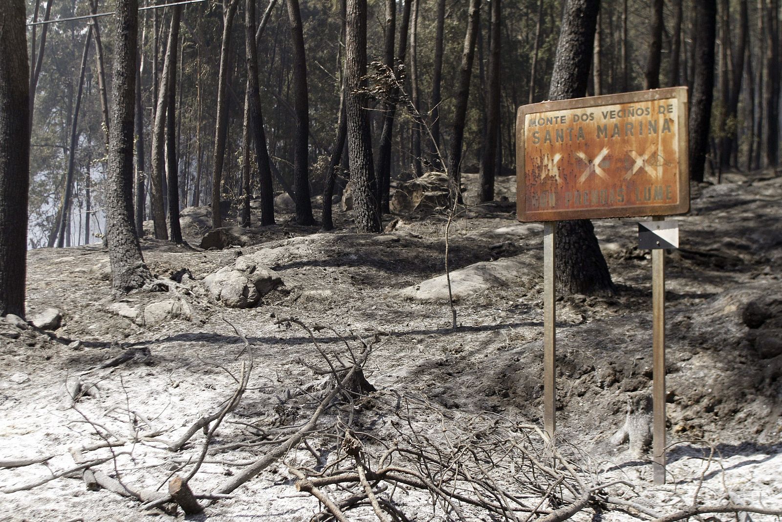 El incendio de Oia ha afectado más de 1.800 hectáreas en Pontevedra