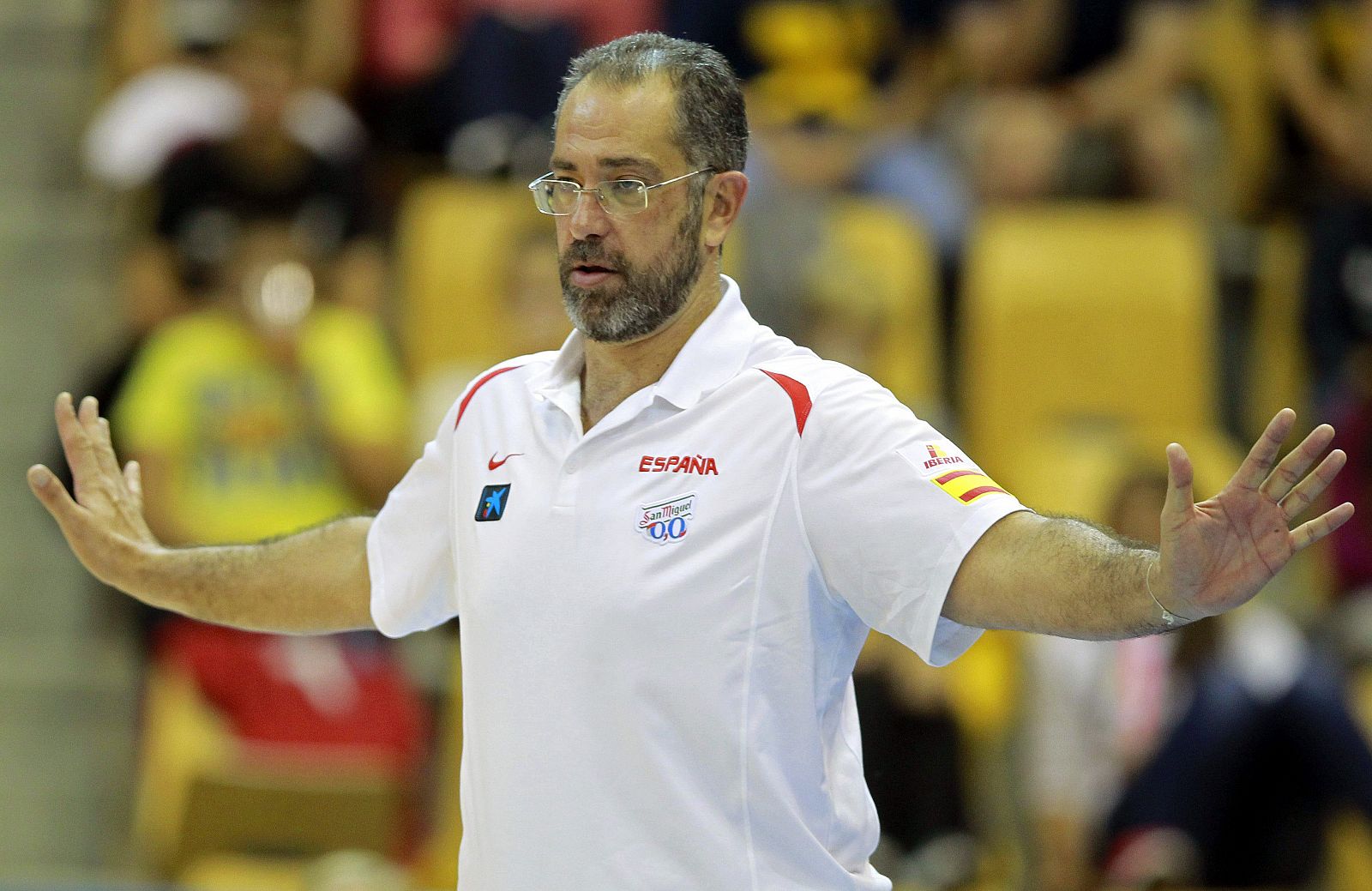 Imagen del entrenador de la selección española Juan Antonio Orenga.