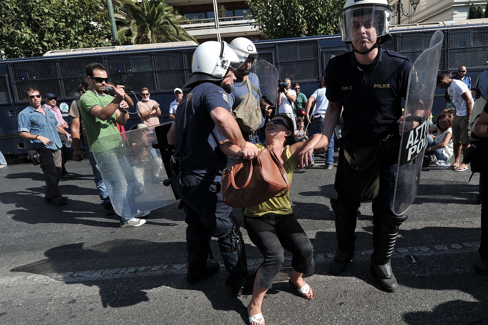 Semana de huelgas en Grecia
