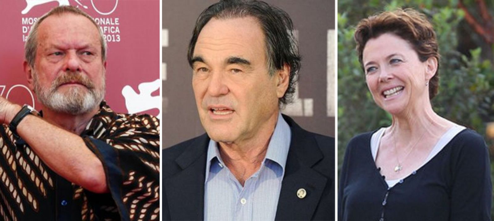 Terry Gilliam, Oliver Stone y Annette Bening