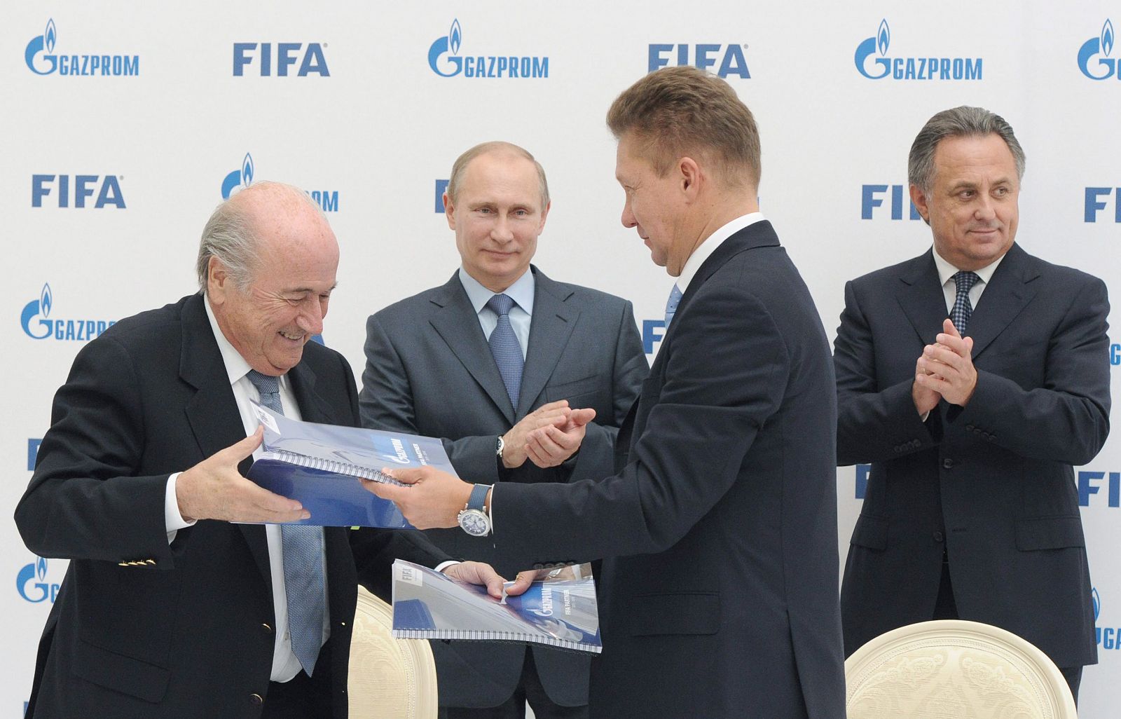FIFA president Joseph Blatter visits Russia