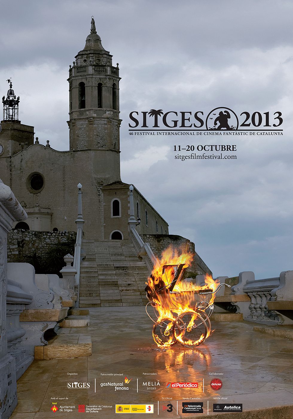 Cartel del 46 Festival de Sitges inspirado en 'La semilla del diablo'.