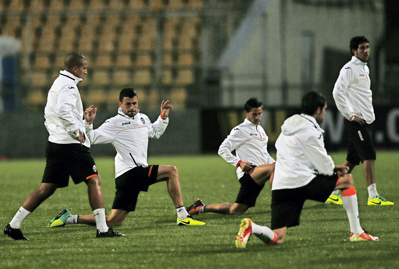Los jugadores del Valencia entrenan en Krasnodar, Rusia