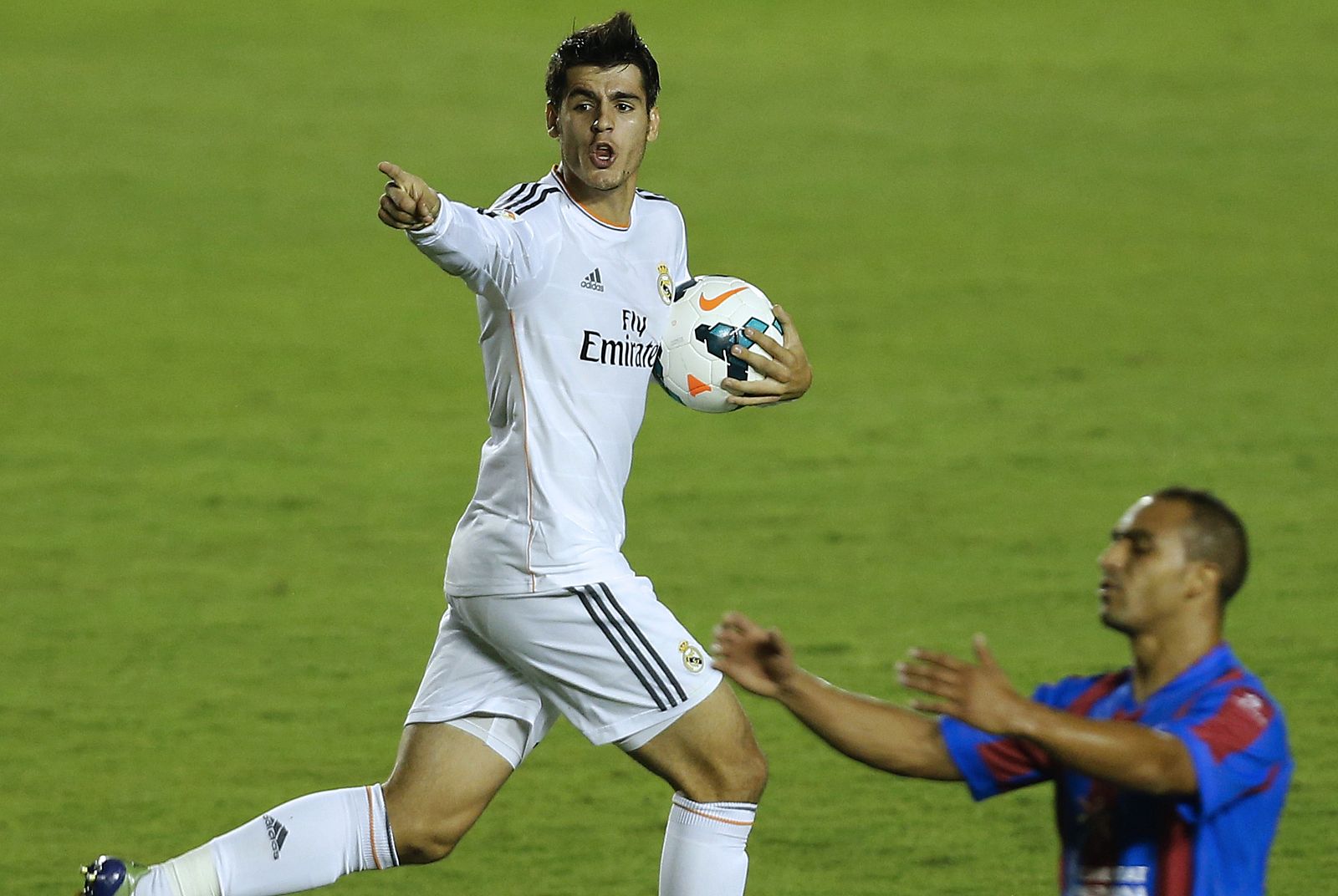 Álvaro Morata, tras marcar al Levante este fin de semana.