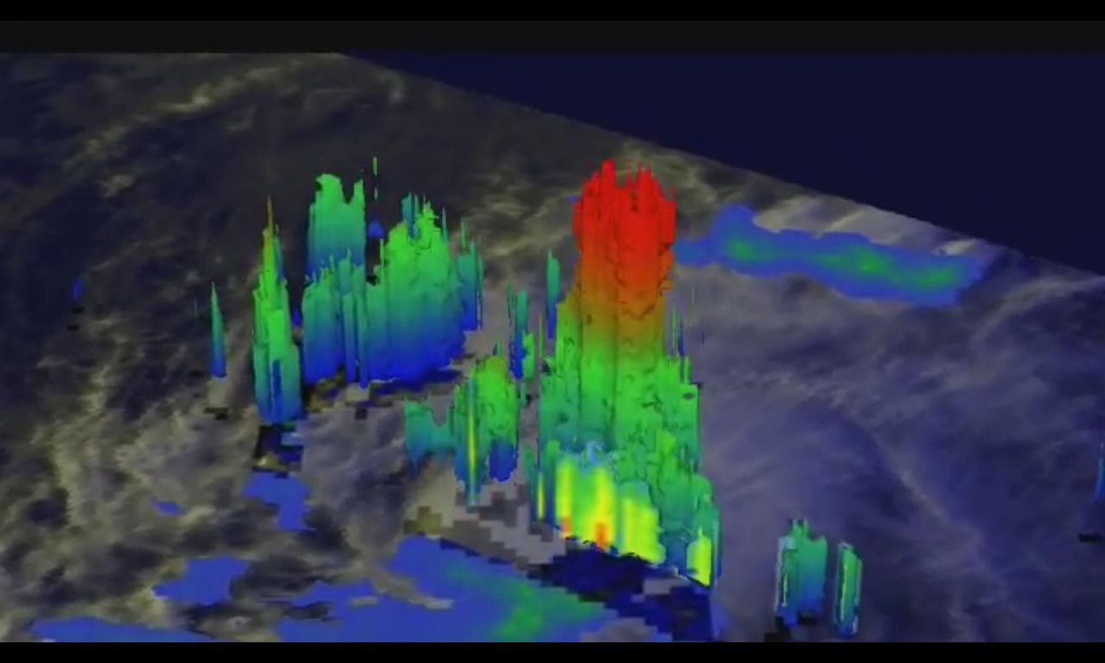 Imagen de la NASA con espectro durante una tormenta.