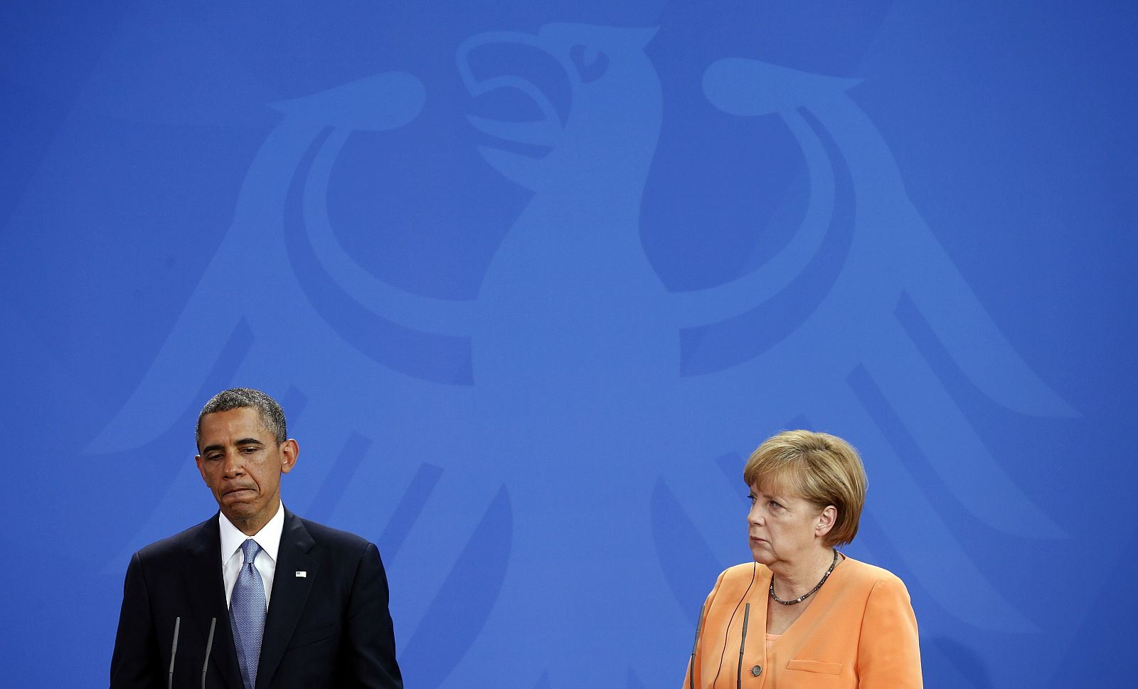 El presidente Obama y la canciller Merkel