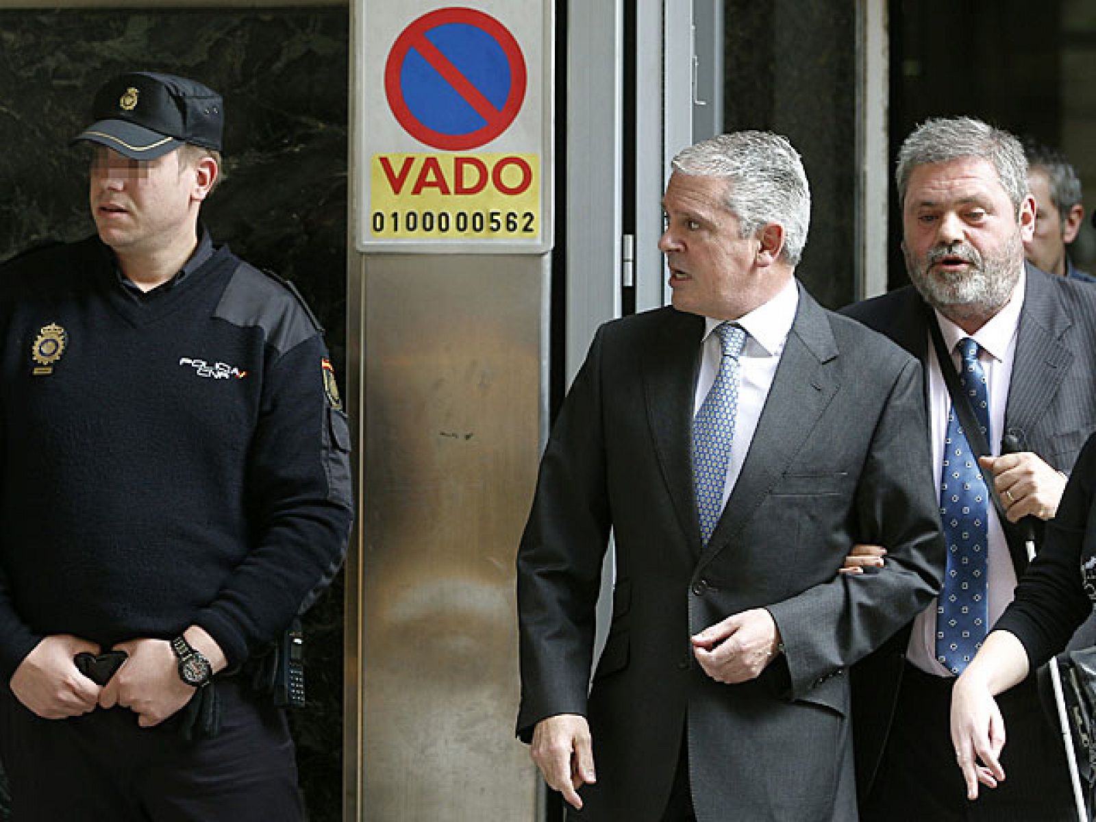 Pablo Crespo, saliendo de la Audiencia Nacional.