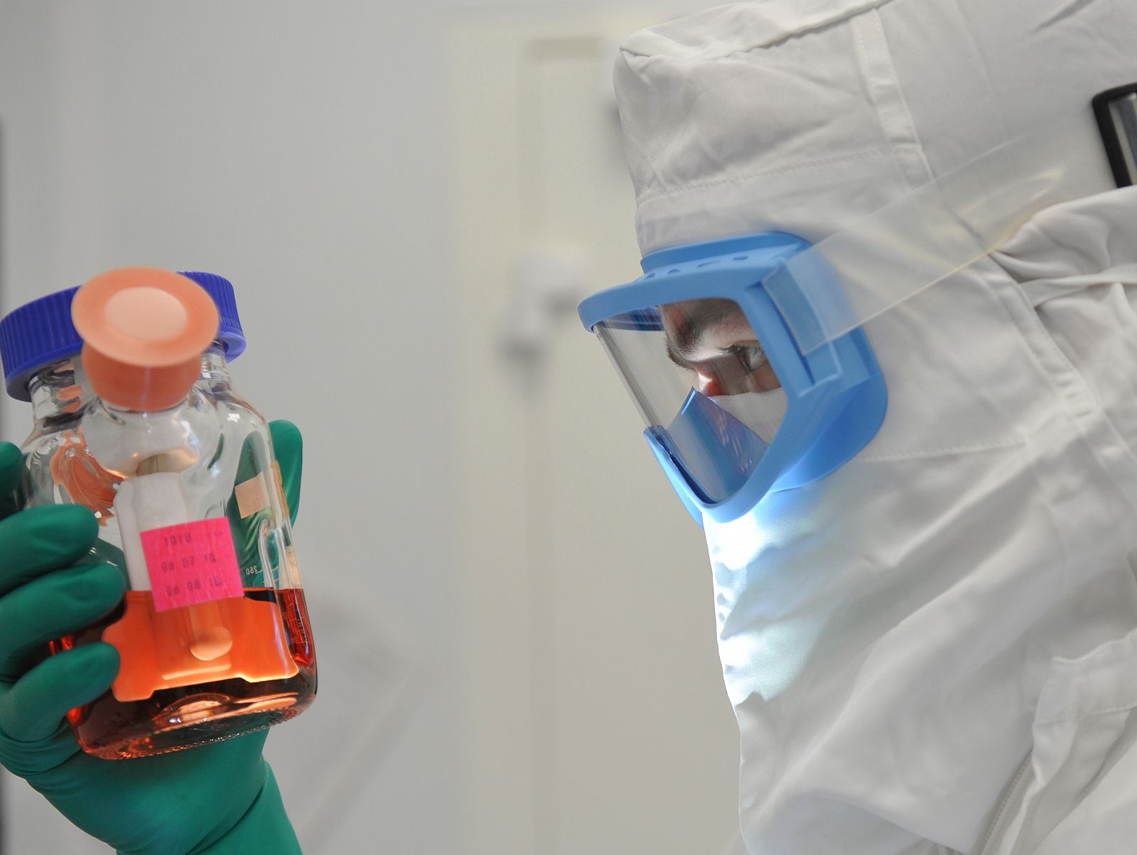 Imagen tomada en el laboratorio donde se investiga la vacuna contra la tuberculosis.
