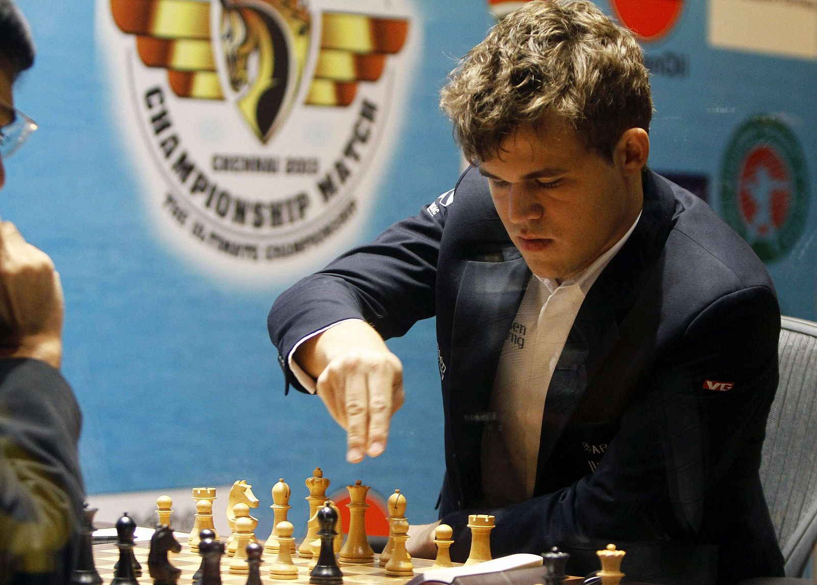 El noruego Magnus Carlsen en el Mundial de ajedrez