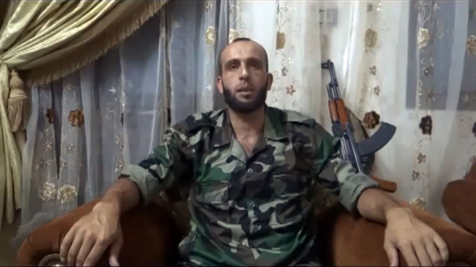 El líder de la brigrada siria Liwa Al Tawhid, Abdelqader Al Saleh, en una fotografía de archivo,