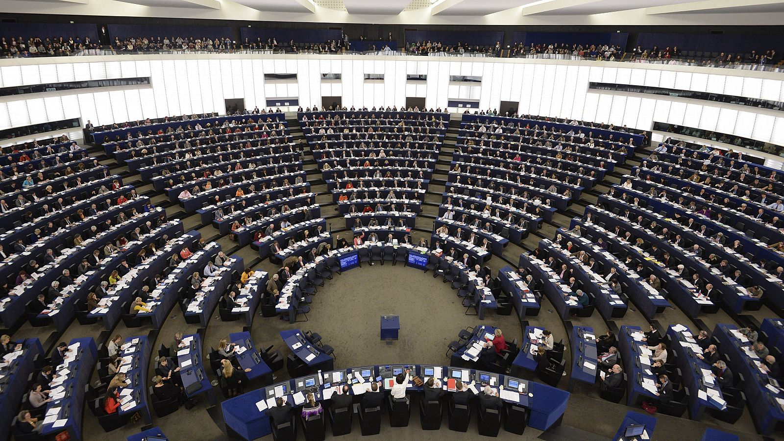 Vista general de la sesión plenaria del Parlamento Europeo en Estrasburgo