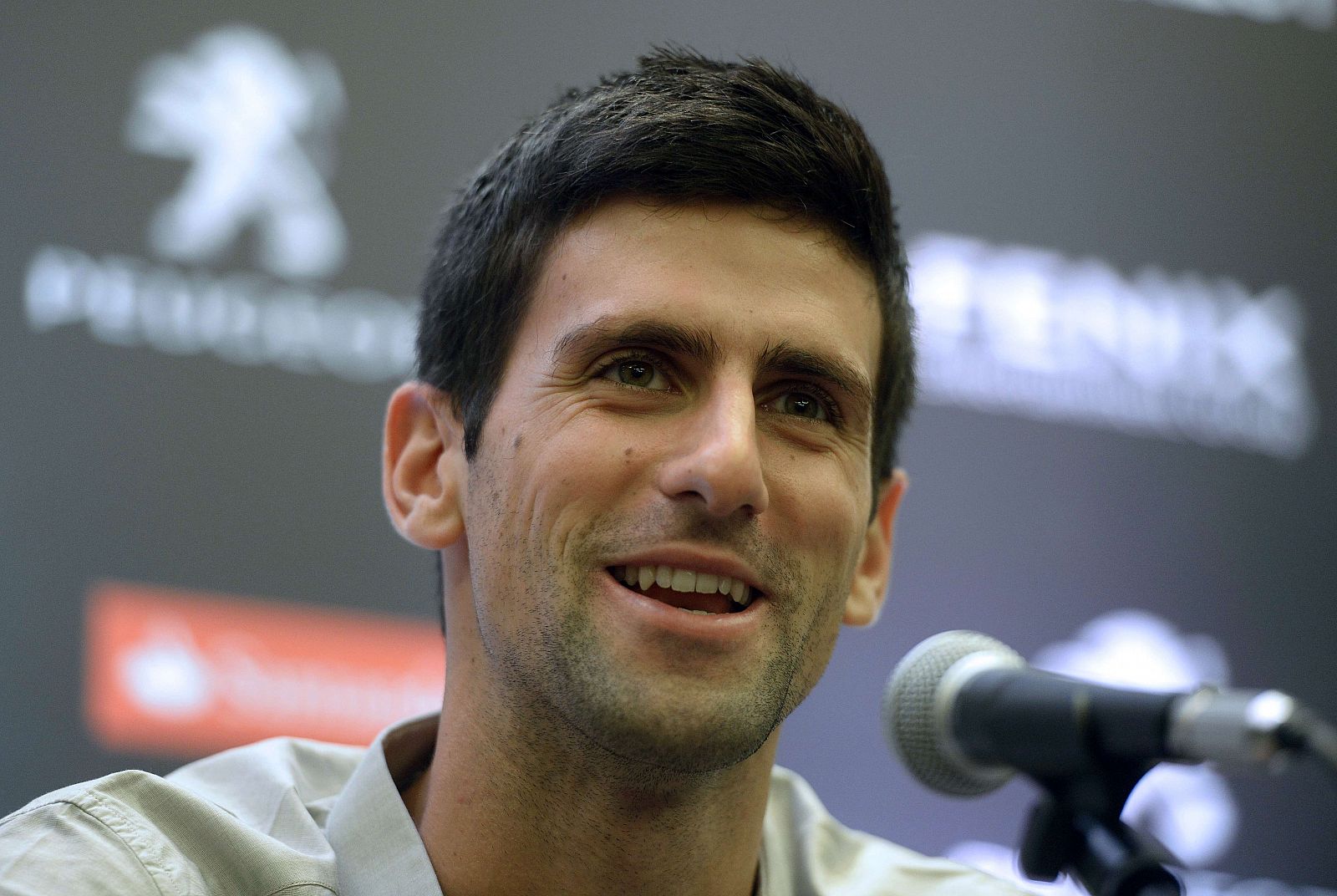 Novak Djokovic, durante la rueda de prensa en Buenos Aires.