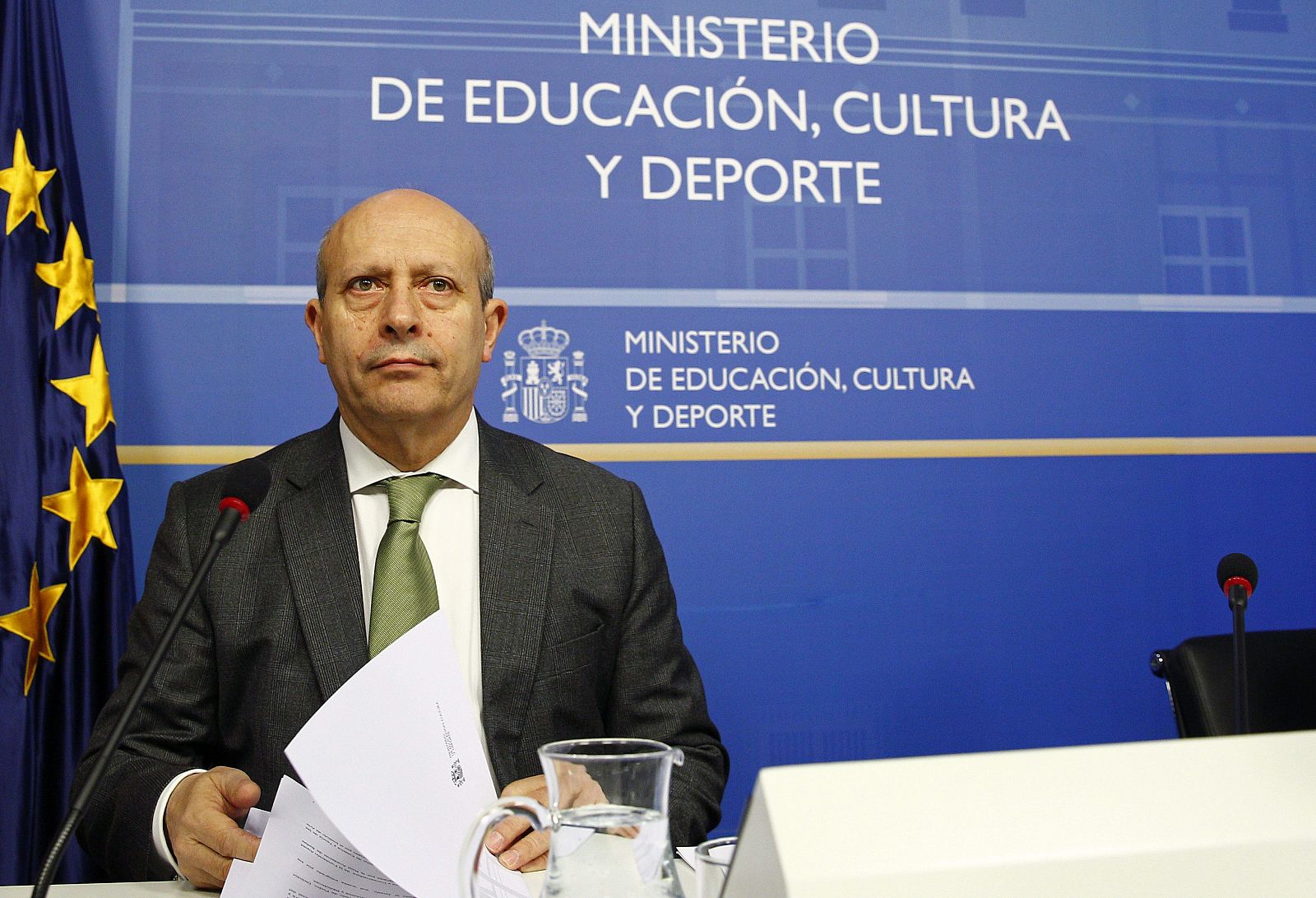 El ministro de Educación, Cultura y Deporte, José Ignacio Wert, durante el anuncio del Premio Velázquez 2013