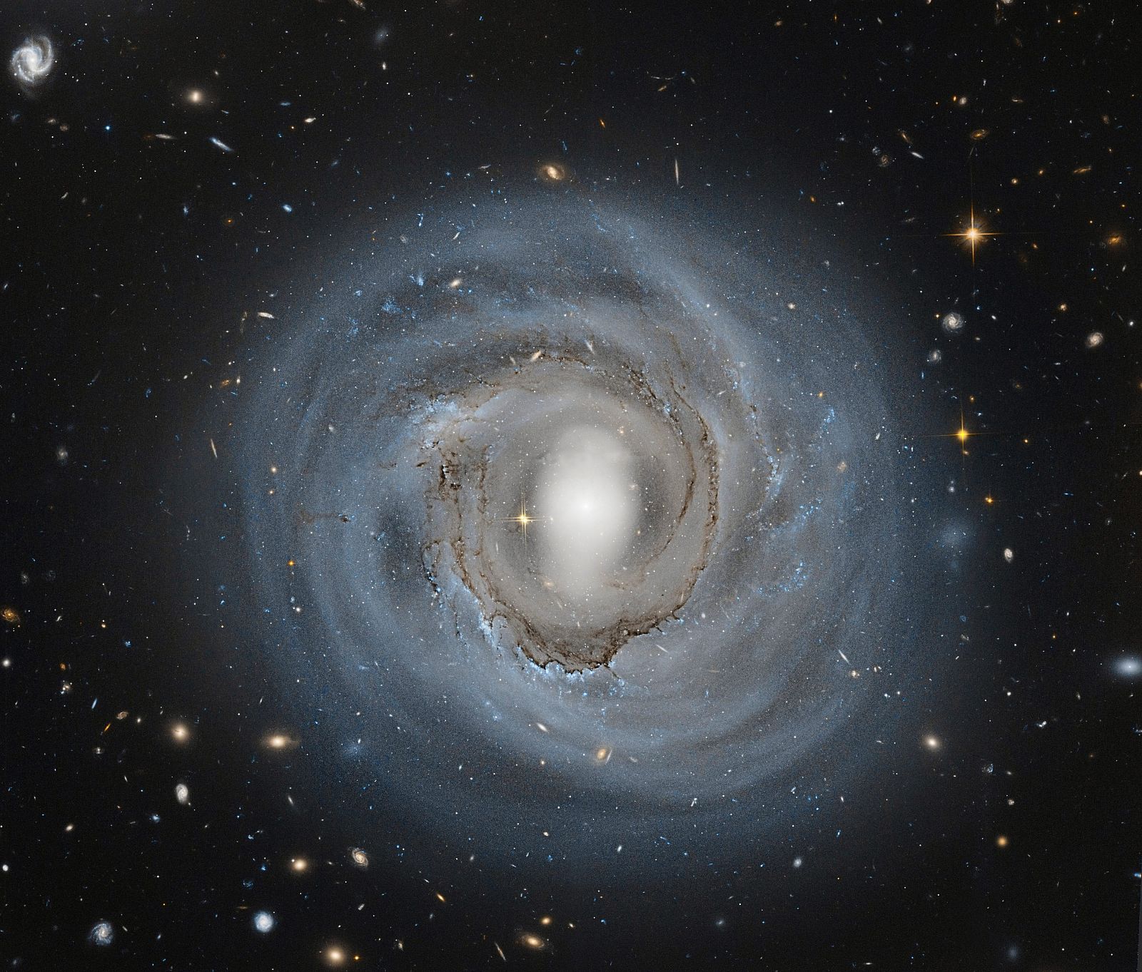 Imagen del Telescopio Espacial Hubble de la galaxia espiral NGC 4921.
