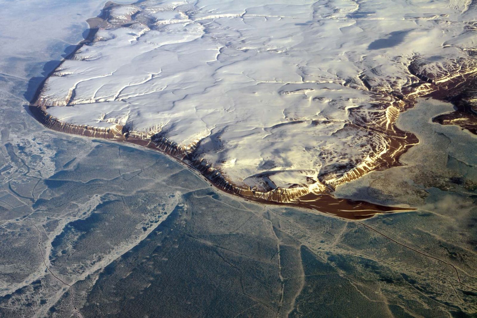 Imagen aérea de Groenlandia