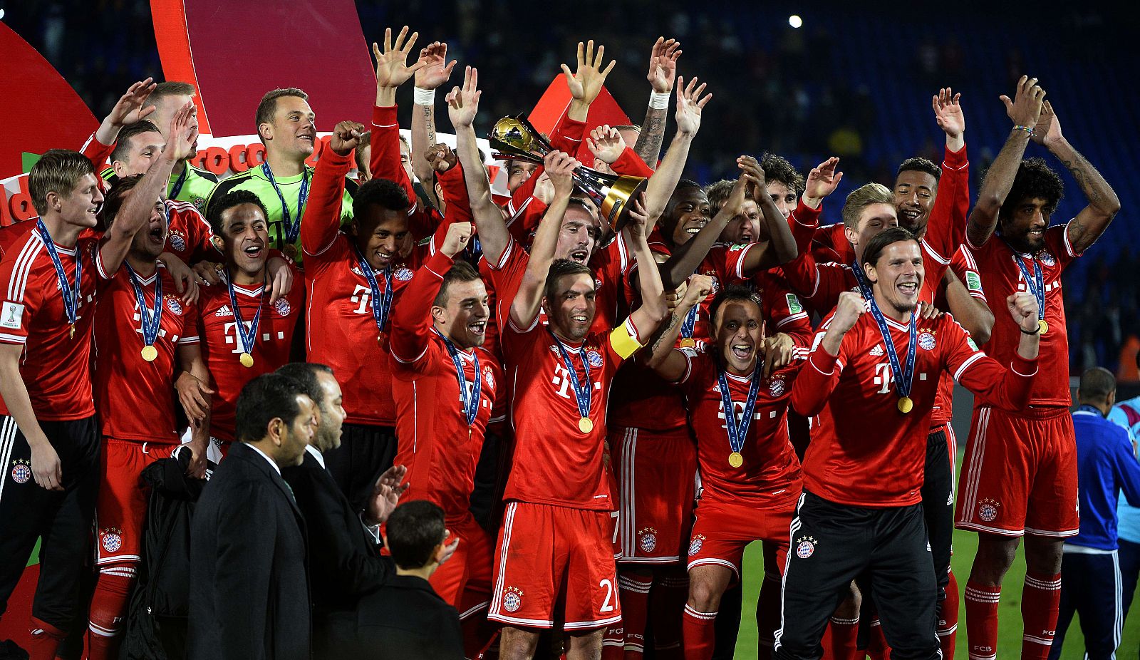 Los jugadores del Bayern de Múnich celebran el título.