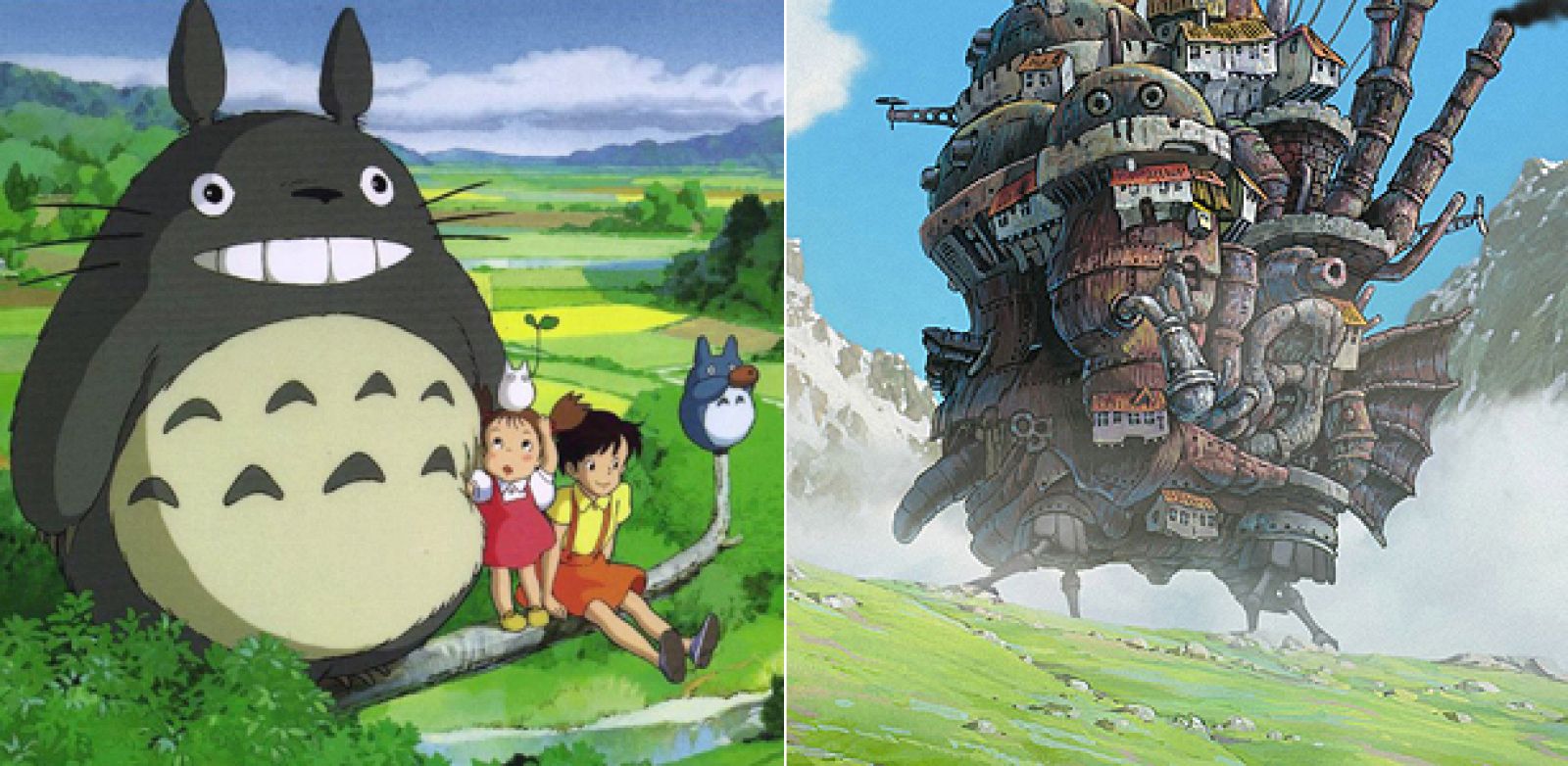 Imágenes de 'Mi vecino Totoro' y 'El castillo ambulante'