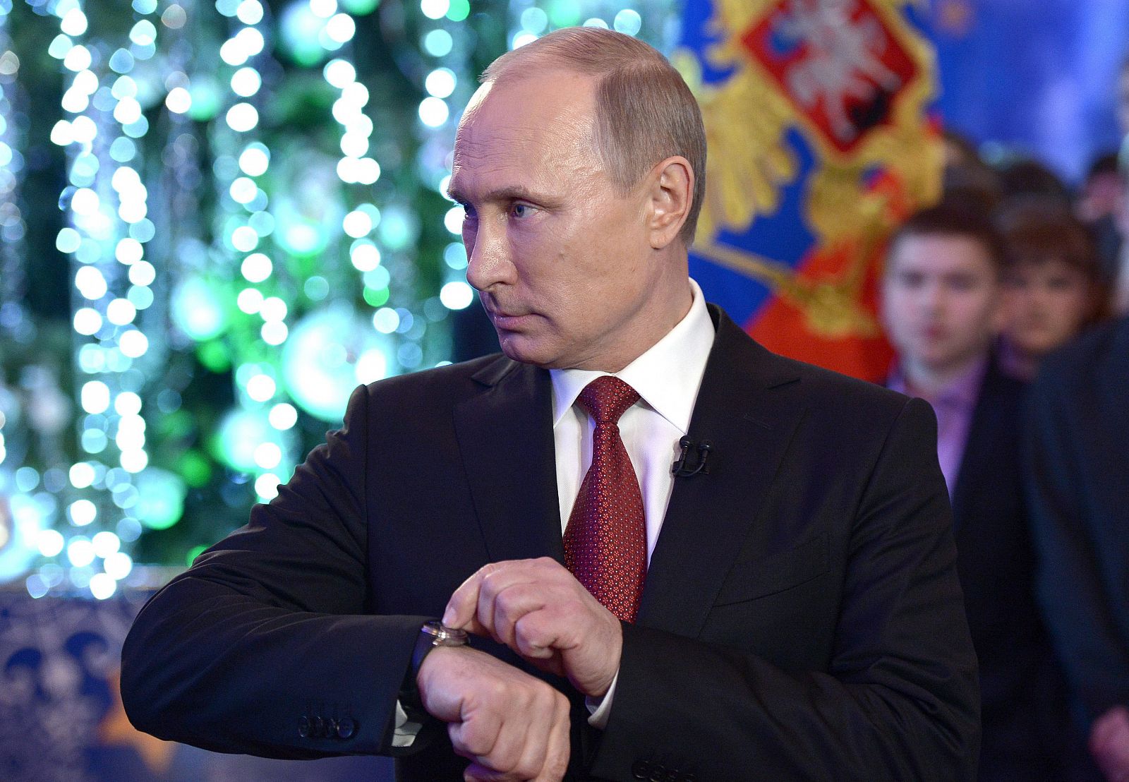 Imagen de archivo del presidente ruso, Vladímir Putin, durante el discurso de año nuevo