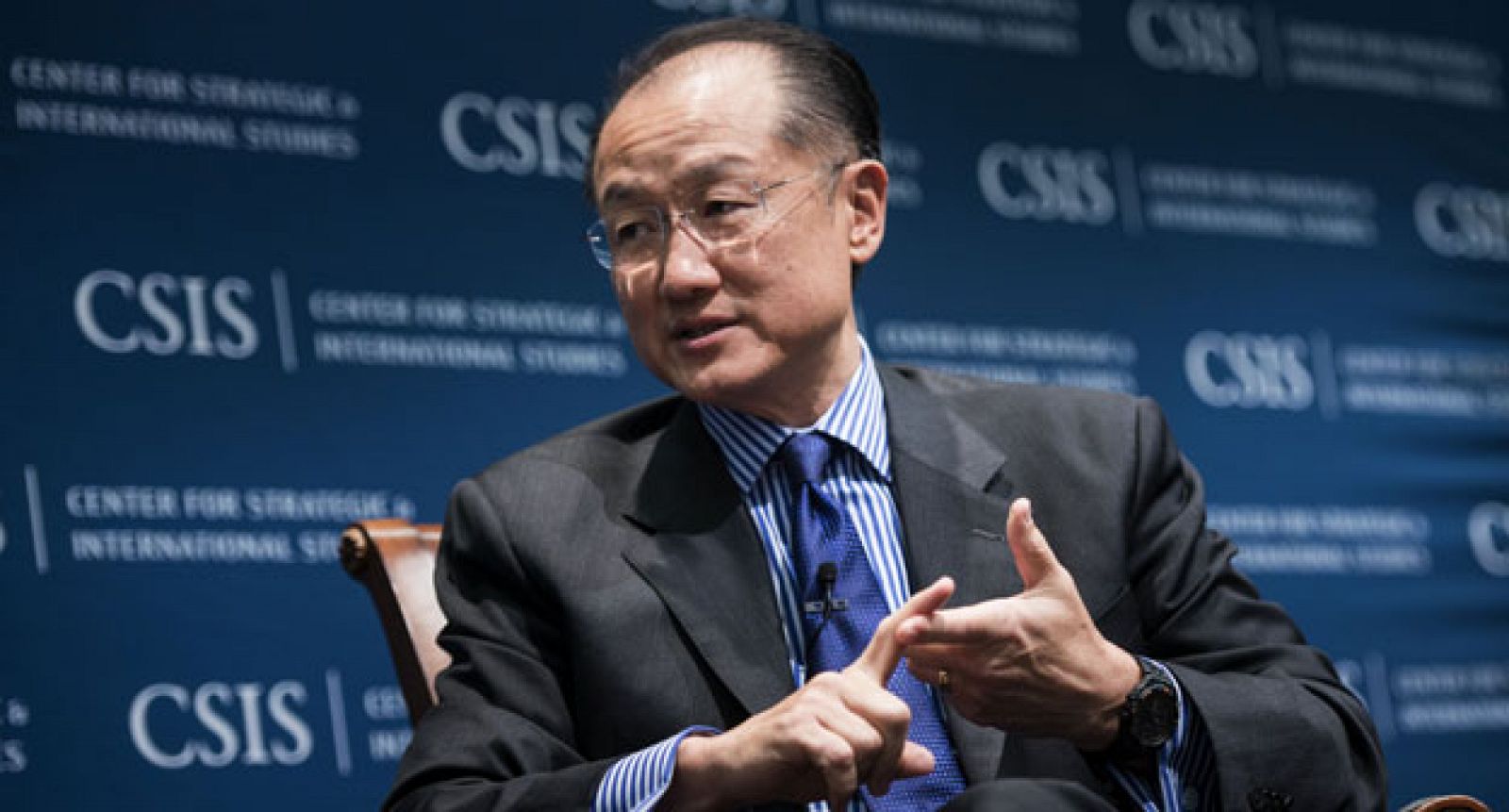 El presidente del Banco Mundial, Jim Yong Kim, en una rueda de prensa