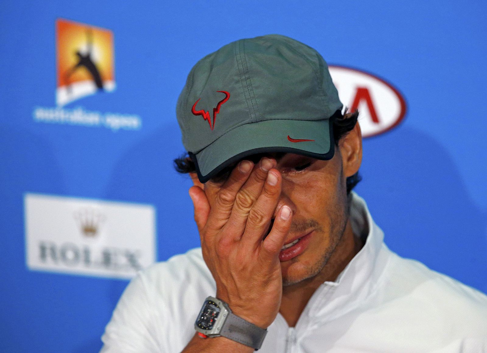 Rafael Nadal, en la rueda de prensa posterior a la final