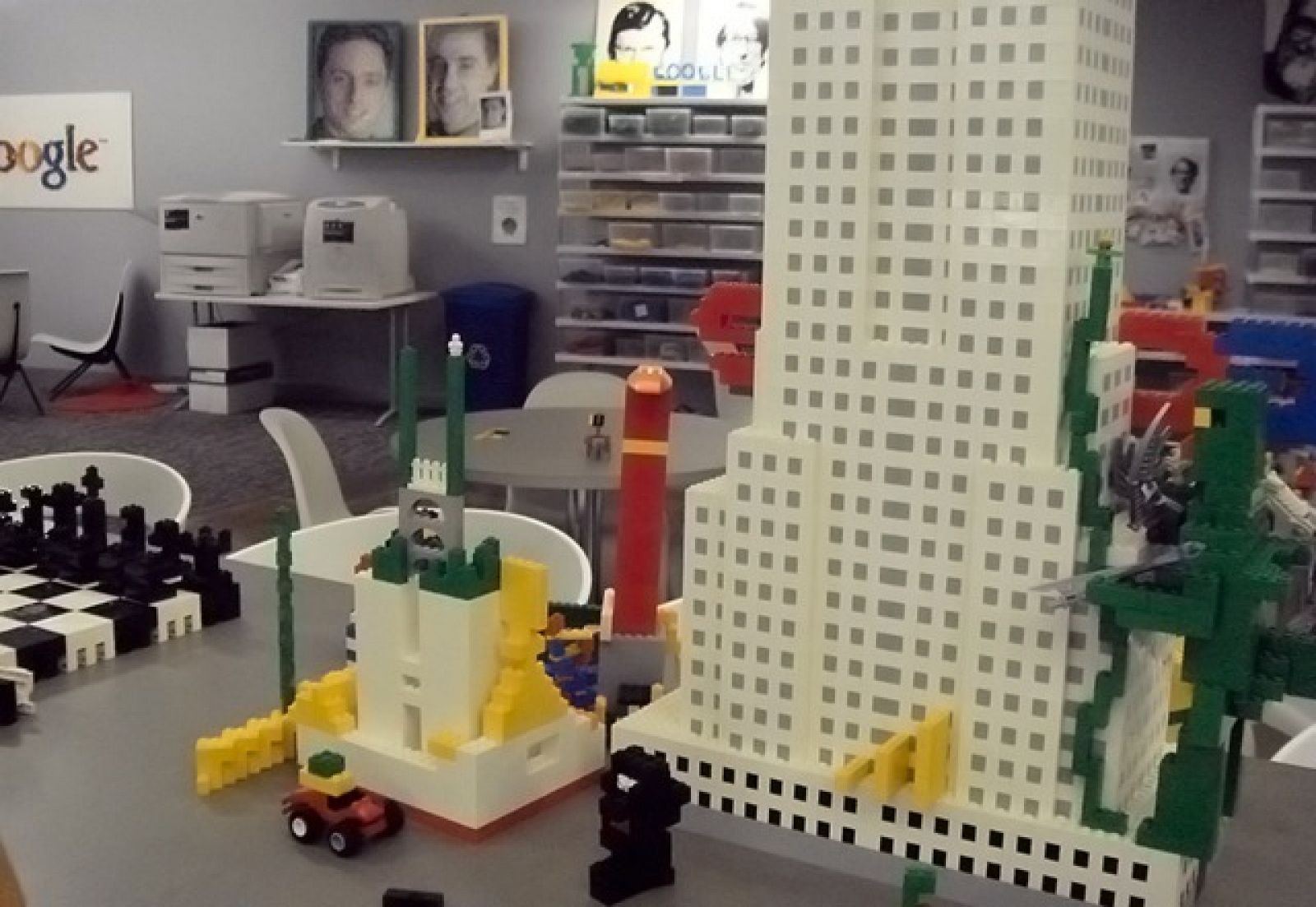 Una construcción de Lego en la oficina de Google en Nueva York.