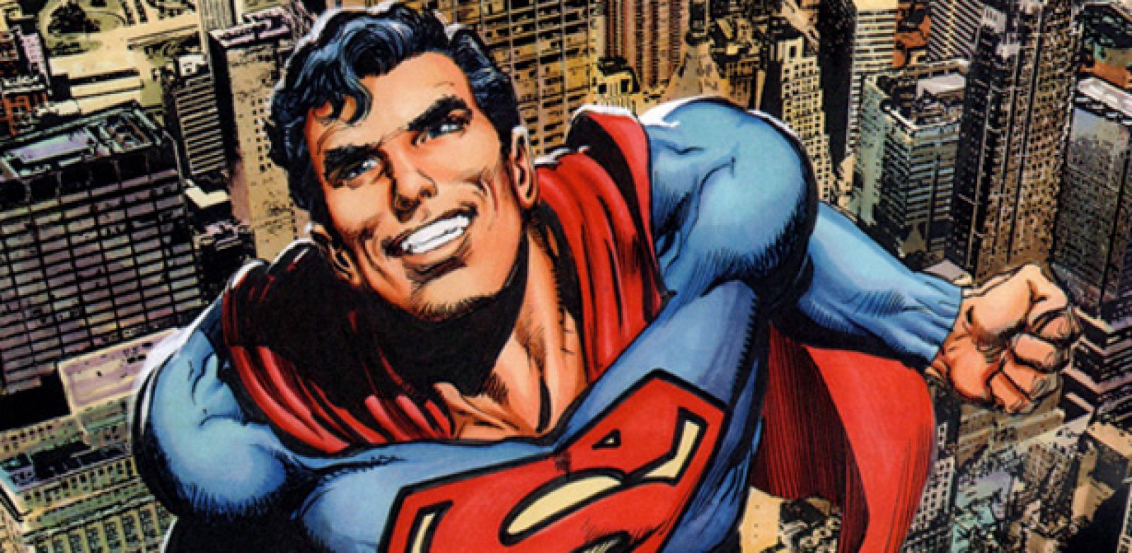 Fragmento de una ilustración de Superman de Neal Adams