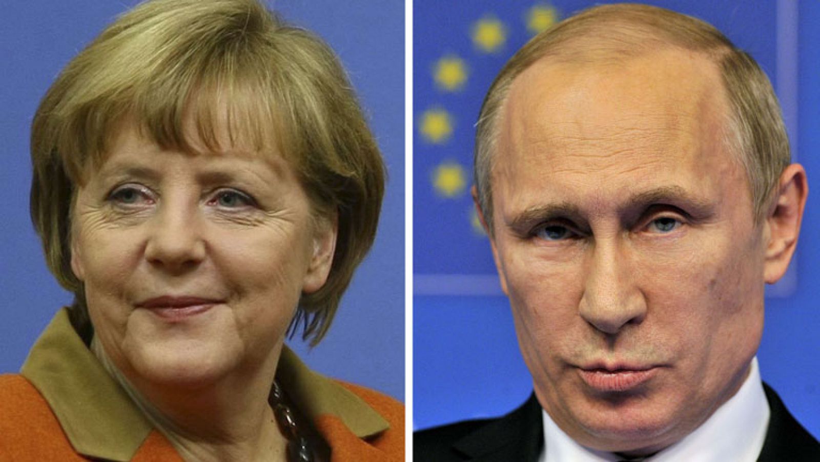 La canciller alemana, Angela Merkel, y el presidente ruso, Vladímir Putin, en una imagen de archivo.