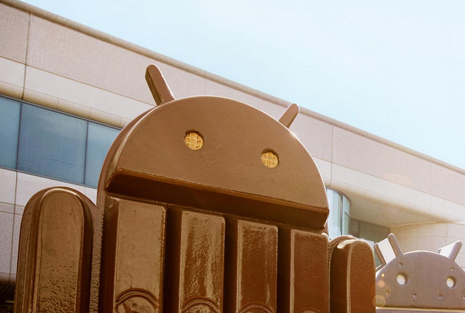 El logo de Android.