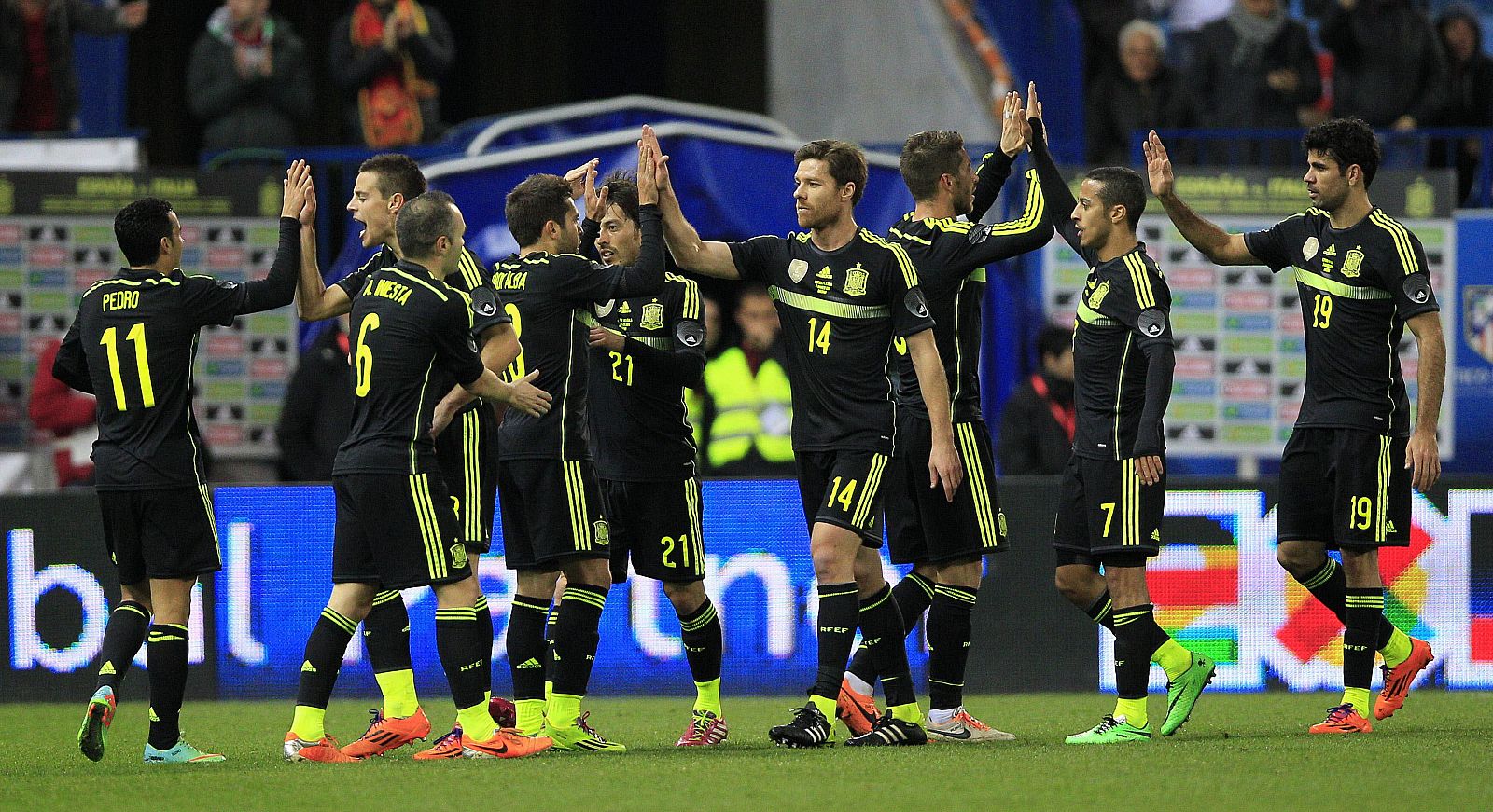 Imagen de un reciente encuentro de la selección española
