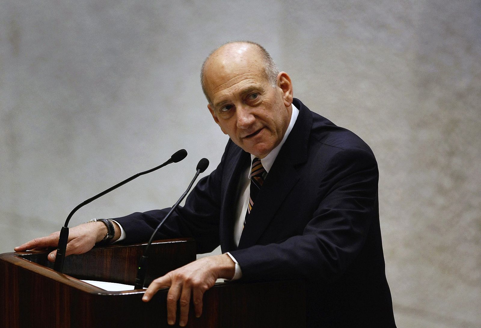 Imagen de archivo del ex primer ministro israelí Ehud Olmert