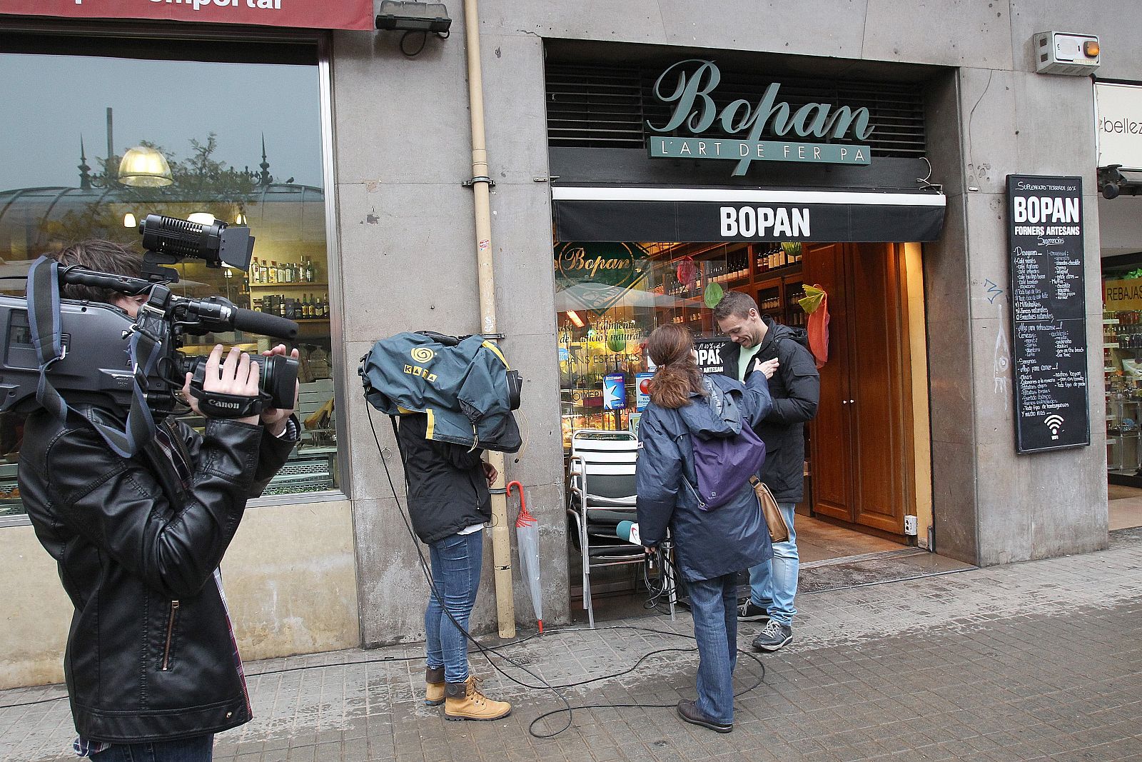 Establecimiento comercial de Barcelona donde falleció el actor Alfonso Bayard