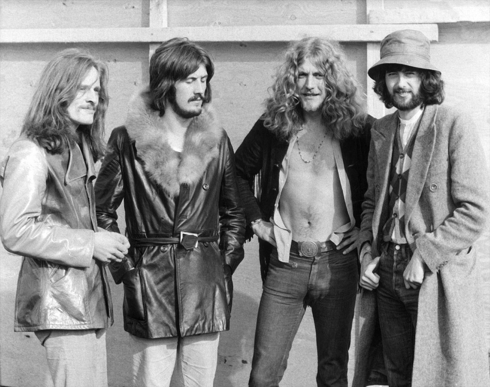 Los miembros de Led Zeppelin, John Paul Jones, John Bonham, Robert Plant y Jimmy Page, en una fotografía de archivo