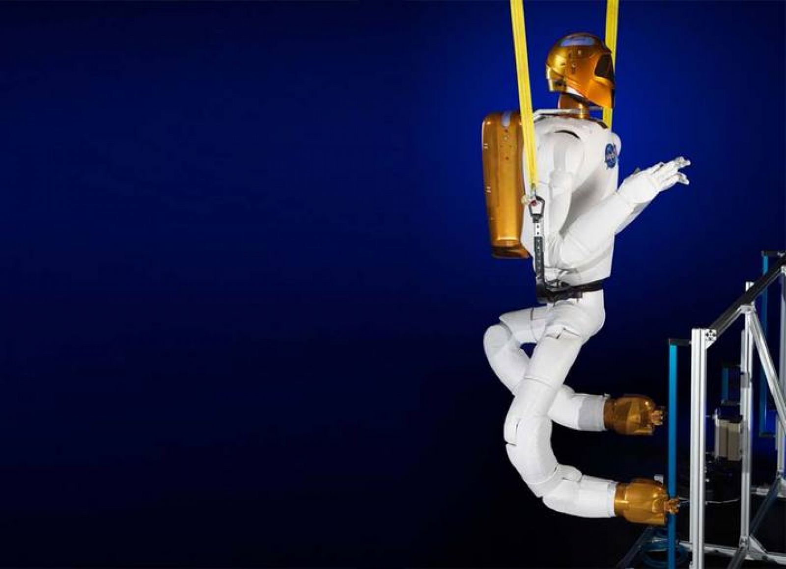 El juego de piernas para Robonaut 2, uno de los dos robots que hay a bordo de la EEI.