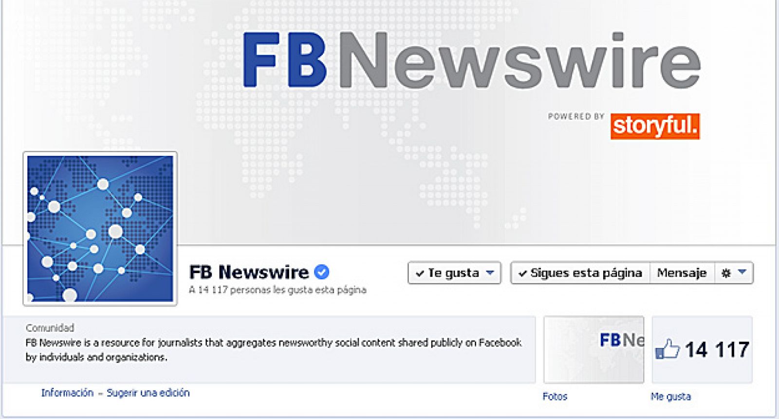 Imagen del perfil de Newswire en Facebook.