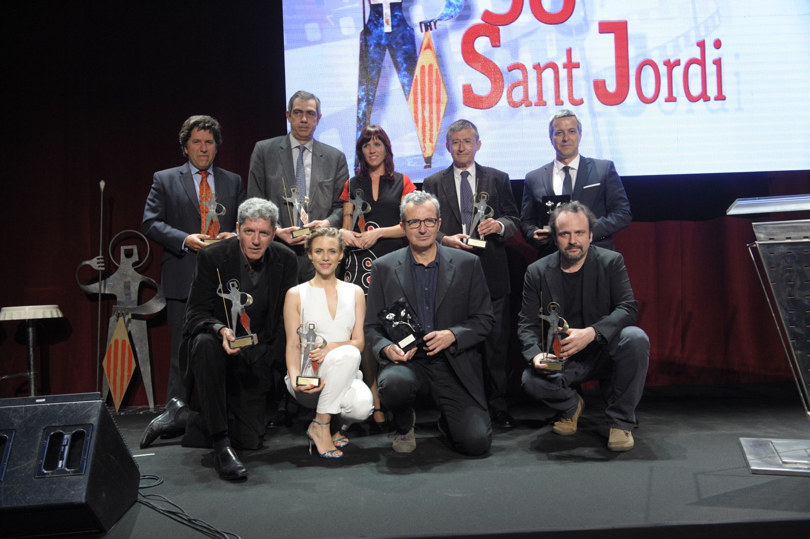 Foto de familia en la entrega de los premios Sant Jordi de RNE