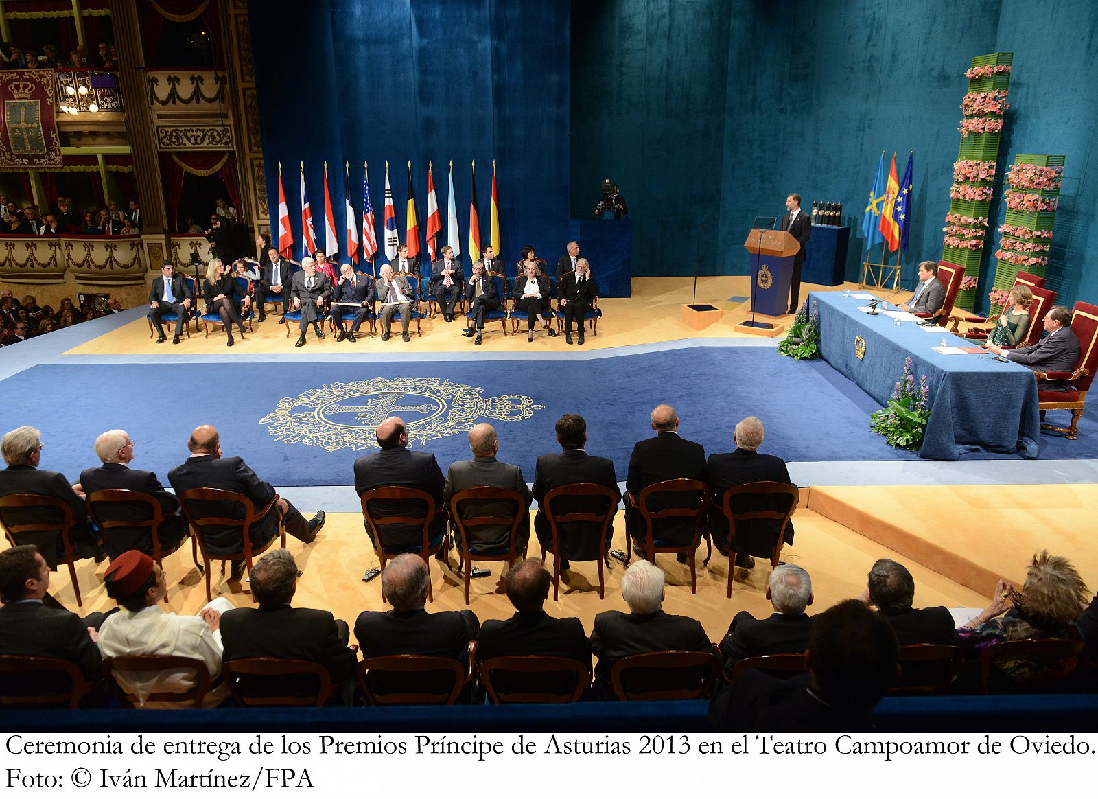 Ceremonia de los Premios Príncipe de Asturias de 2013.