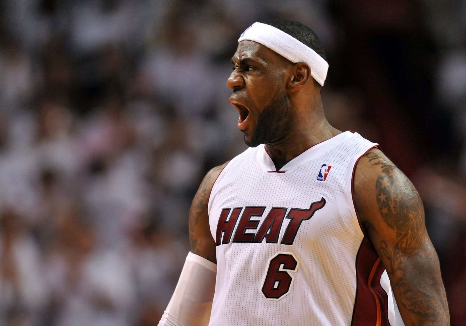 LeBron James, en el partido contra los Nets.