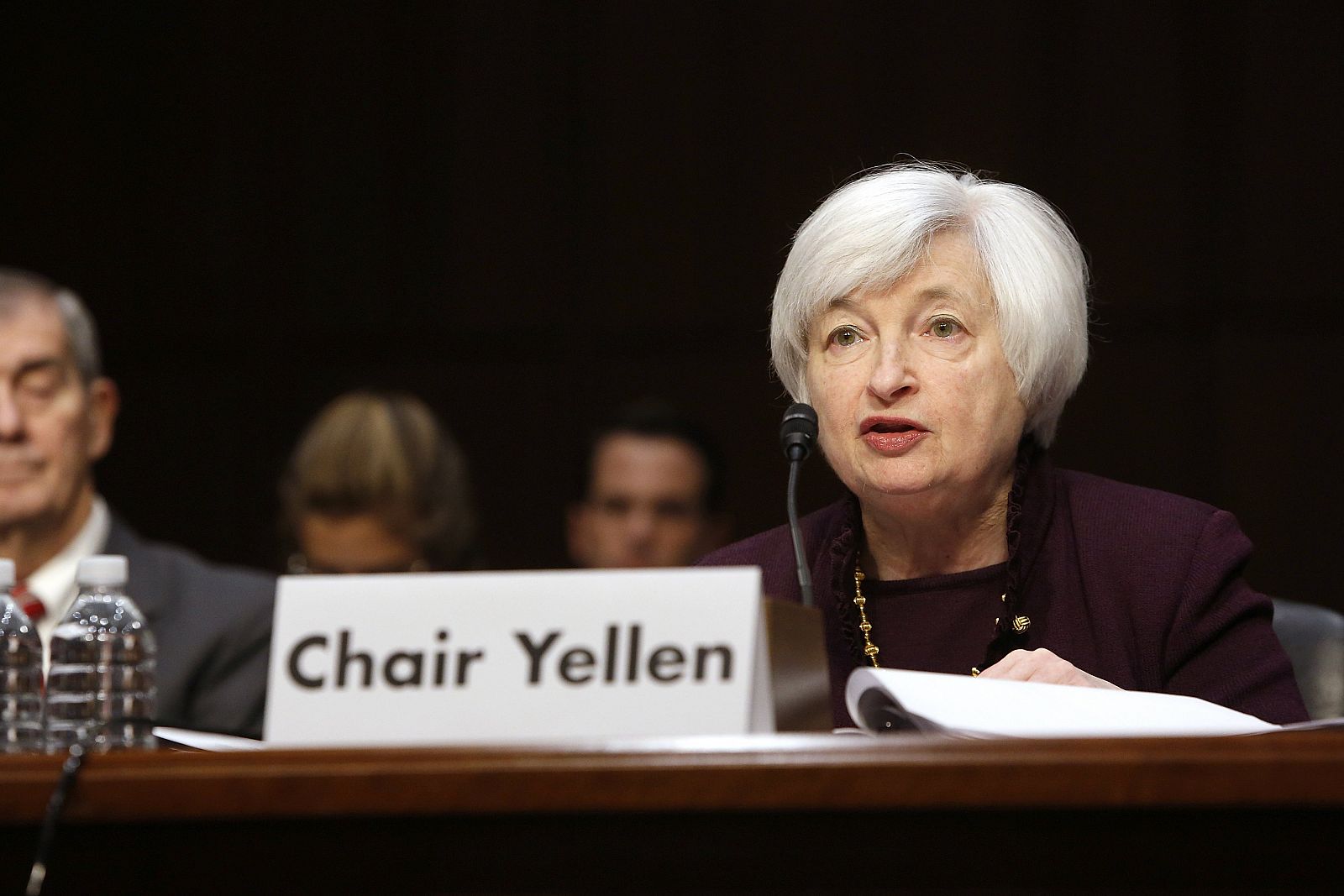La presidenta de la Fed, Janet Yellen, en su comparecencia ante el Comité Económico Conjunto del Congreso