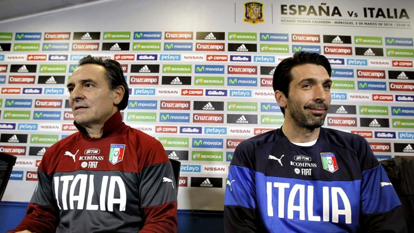 Foto del seleccionador italiano de fútbol Prandelli.